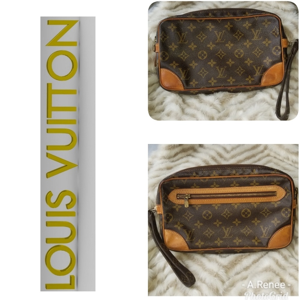 AUTHENTIC LOUIS VUITTON MONOGRAM CLUTCH CASE BAG